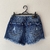 Short jeans Toli barra cavada desfiada 5 botões NOVO - comprar online