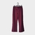 Calça Marisa vinho pantalona c/ ziper lateral costura sobreposta