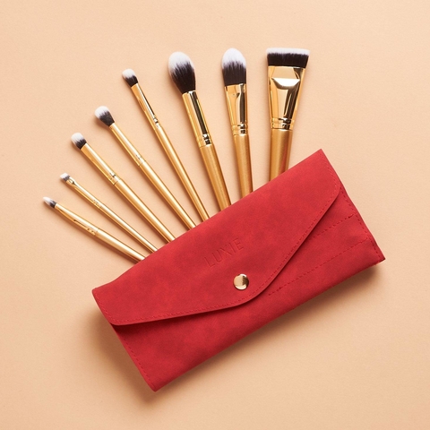 Luxie - Glitter and gold brush set