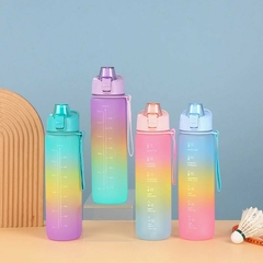 BOTELLA MOTIVACIONAL 1,1 LITRO CON STICKERS - Tienda Mamá Ahorro