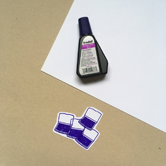 Tinta / almofada violeta para papel - comprar online