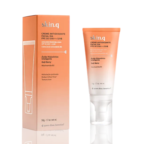 Creme Facial Dia Antioxidante FPS 50 Skin.q - Outlet Daju