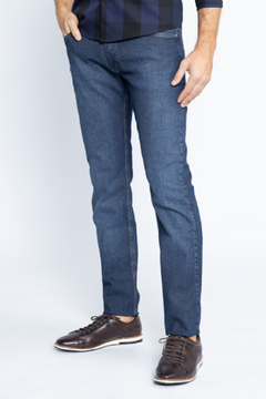 Calça Jeans WRANGLER com Elastano Classic Regular Marinho