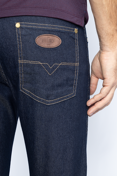 Calça Jeans VILEJACK com Elastano Slim Marinho - Garbo - Loja Online de Moda Masculina