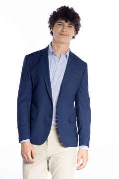 BLAZER AZUL CASUAL SLIM FIT