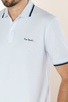 Polo Pierre Cardin piquet branca - Garbo - Loja Online de Moda Masculina