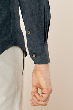 Camisa Casual Marinho com elastano - Garbo - Loja Online de Moda Masculina