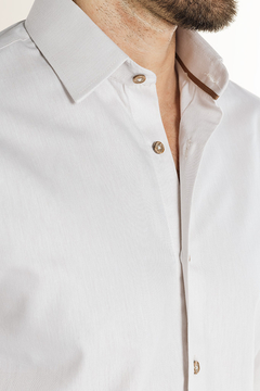Camisa Casual Off White 100% algodão - Garbo - Loja Online de Moda Masculina