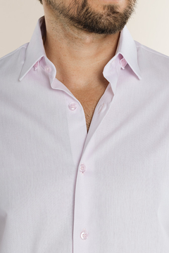 Camisa Slim Fit Rosa 100% algodão - Garbo - Loja Online de Moda Masculina