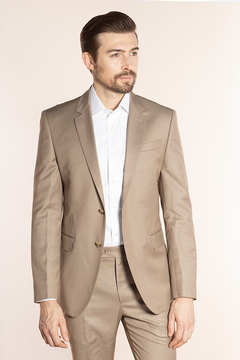 TERNO POLIVISCOSE SLIM FIT BEGE - loja online