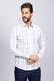 Camisa Casual Xadrez Branca Garbo - comprar online