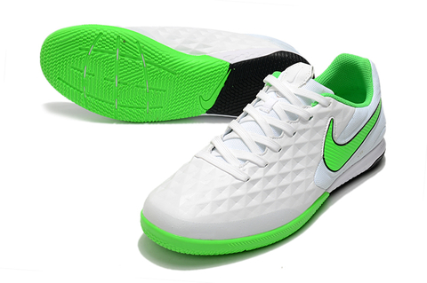 Nike tiempo sales futsal white