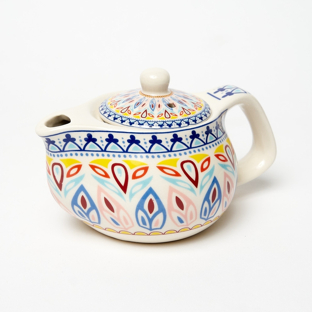 Tetera de Porcelana Individual - Té+Thé® - Tea Shop Hebras y Blends