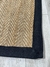 ALFOMBRA YUTE BORDE NEGRO 160x230