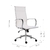 Cadeira de Escritório Presidente Giratória com Relax Eames Star Branca - comprar online