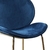 Imagem do Conjunto com 2 Cadeiras Rosalina Azul Pernas Cromadas