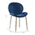 Conjunto com 2 Cadeiras Rosalina Azul Pernas Cromadas na internet