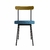 Conjunto com 2 Cadeiras Spot Linho Azul e Preto - loja online