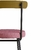 Conjunto com 2 Cadeiras Spot Linho Rosa e Preto - comprar online