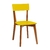 Conjunto com 2 Cadeiras Tóquio Castanho e Amarela na internet