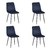 Conjunto com 4 Cadeiras Kendra Azul