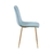 Conjunto com 4 Cadeiras Kendra Azul Verde Água Base Dourada - loja online