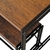 Imagem do Conjunto de Mesa Wooden com 1 Banco e 2 Cadeiras Preto e Amêndoa