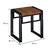 Conjunto de Mesa Wooden com 4 Bancos Preto e Amêndoa na internet