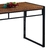 Conjunto de Mesa Wooden com 4 Bancos Preto e Amêndoa