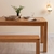 Mesa de Jantar Retangular Macaúba Madeira Maciça Amêndoa 160 cm - comprar online