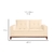 Sofá 3 Lugares Holborn Linho Off White 200 cm - comprar online