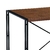 Conjunto de Mesa Wooden com 4 Cadeiras Preto e Amêndoa