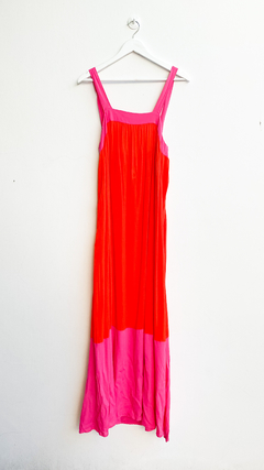 Vestido rojo y rosa sales