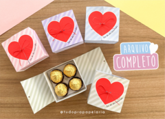 Caixa 4 doces - Coração | Dia dos namorados