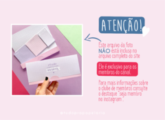 Porta bloquinho | Dia da mulher na internet