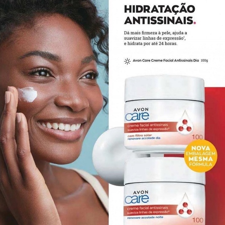 Creme Facial Antissinais Noite 100g - Avon Care