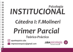 Psicología Institucional - Funes Molineri. PRIMER PARCIAL