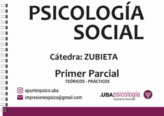 Psicología Social - Zubieta Elena. PRIMER PARCIAL