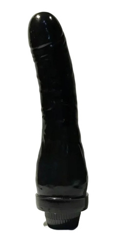 Vibrador Real Skin Negro Banana