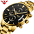 Relógio Masculino Nibosi Legacy Dourado na internet