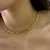 Chocker Corrente Cartier M Folheada a Ouro