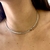 Chocker Aro Liso M Prata Folheado