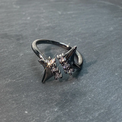 Anillos black rhinestone (por unidad) (PREVENTA) - tienda online