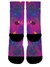 MEIA COLORIDA ABSTRACT ROXO NEON COSTAS