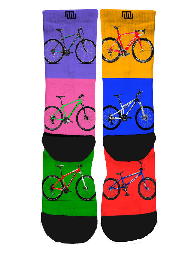 Meia Personalizada - Bicicleta Colorida - OUTLET