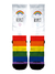 Meia Personalizada - Respect the Rainbow  Frente