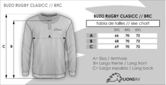 BUZO RUGBY CLASSIC ALL BLACK - Lions XV