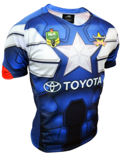 CAMISETA DE RUGBY HEROES CAPTAIN AMERICA