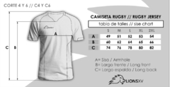 CAMISETA DE RUGBY CAMADA 00 - Lions XV