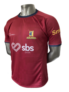 CAMISETA DE RUGBY HIGHLANDERS AWAY RED